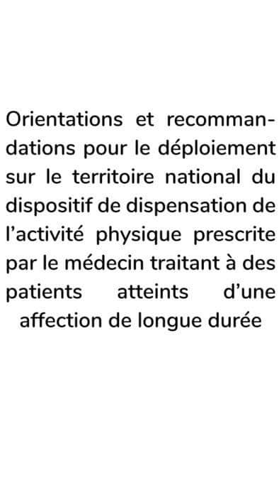 Circulaire encadrant la prescription des APA