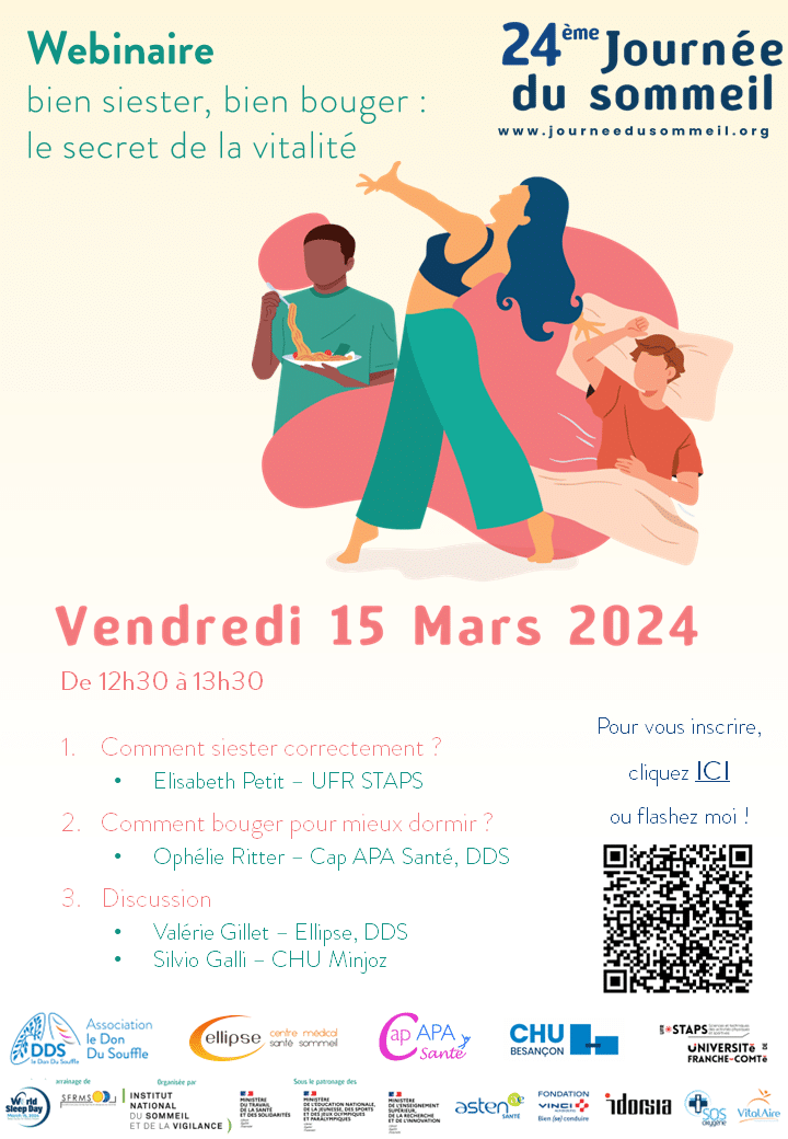 affiche webinaire journée du sommeil 2024